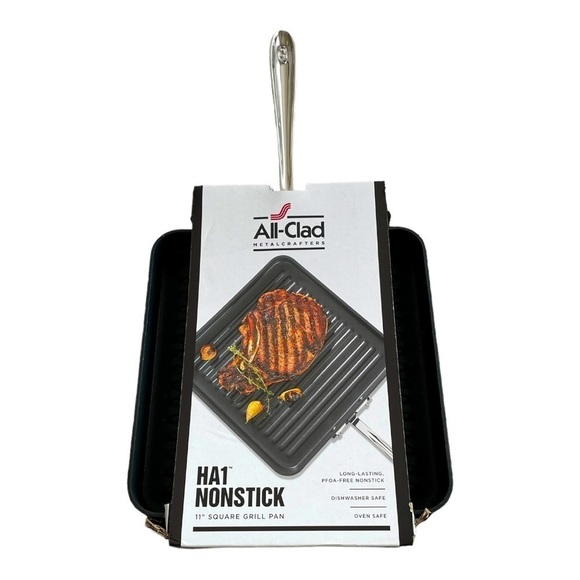 All Clad Kitchen New All Clad Ha Cast Pan Nonstick 11 Square Grill